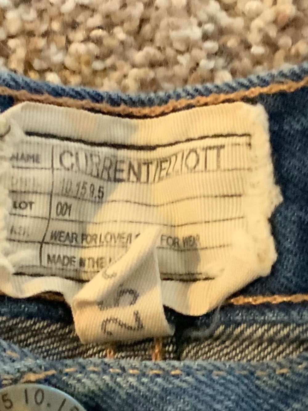 Current Elliott cutoff jean shorts
